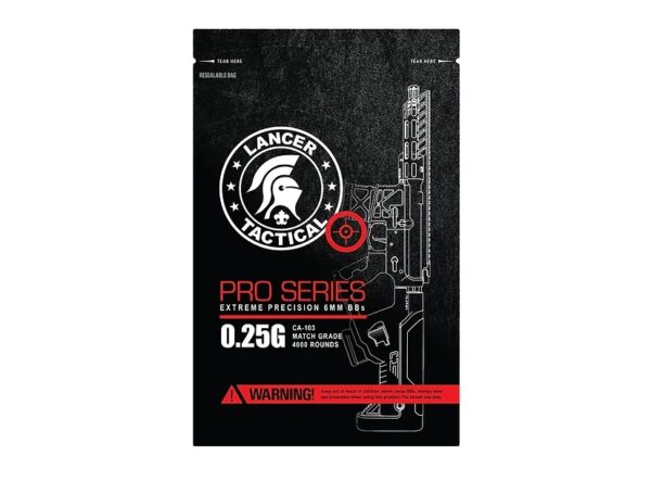 Lancer Tactical BBs 0.25 g Seamless (4000 Rondas)