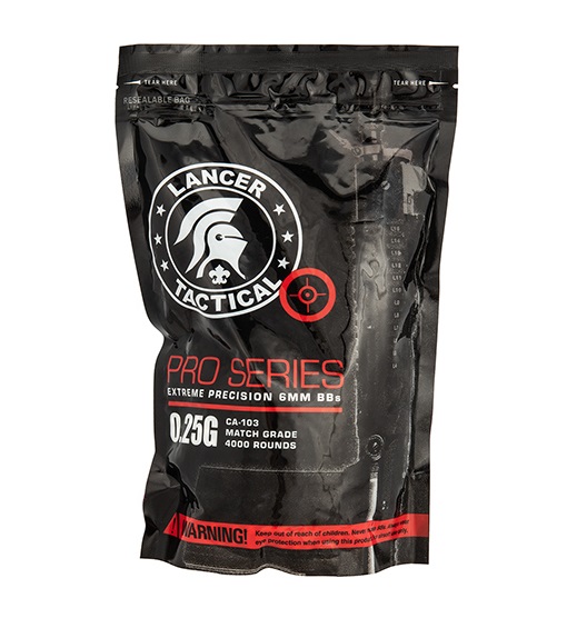 Lancer Tactical BBs 0.25 g Seamless (4000 Rondas)