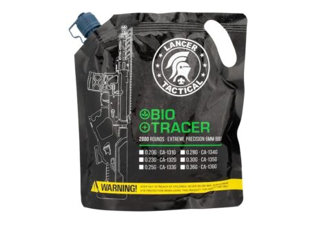 Lancer Tactical BBs Tracer Bio 0.25 g Verdes (2000 Rondas)