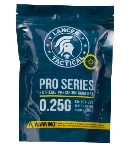 Lancer Tactical BBs 0.25 g Pro Series (1000 Rondas)