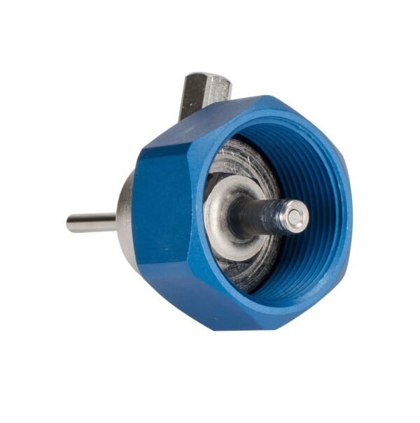 Adaptador de Propano CNC de Aluminio con Puerto de Silicona