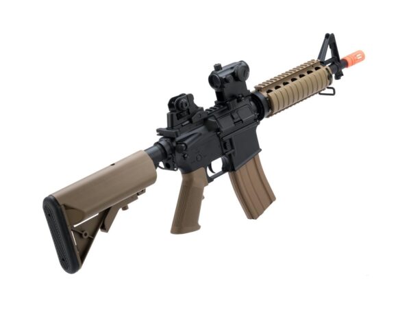 Colt-M4A1-1.jpg Cybergun Colt M4 CQB-R Rifle AEG con Batería (Tan)