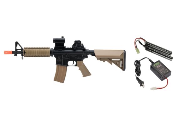 Colt-M4A1-4.jpg Cybergun Colt M4 CQB-R Rifle AEG con Batería (Tan)