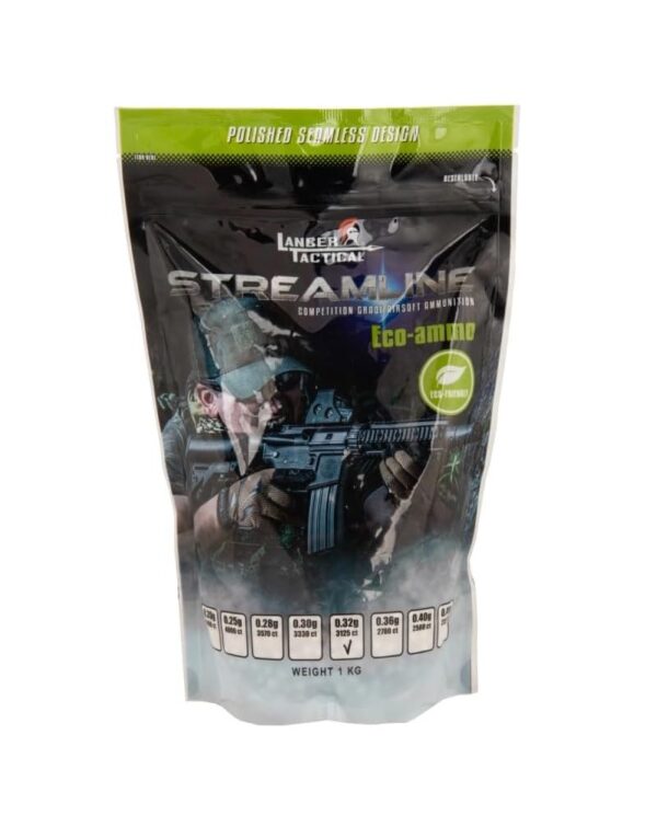 Lancer Tactical BBs Bio 0.32 g Streamline (3125 Rondas)
