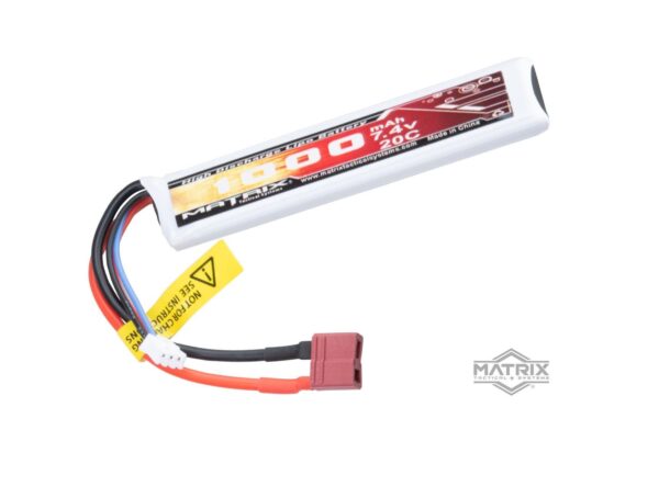 Matrix Batería LiPo 7.4V 1000mAh 20C Stick (Deans)