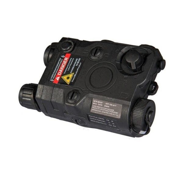 Lancer Tactical Caja PEQ-15 con Láser Rojo