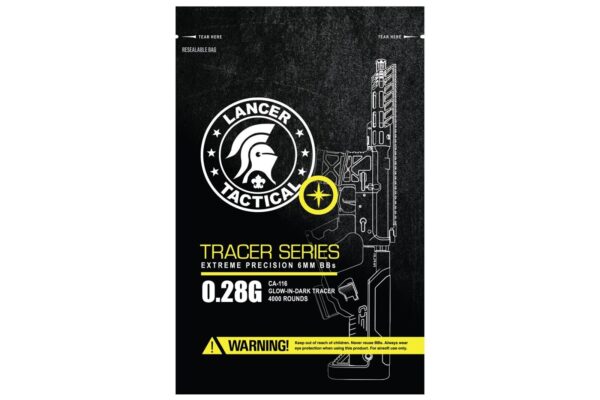 Lancer Tactical BBs Tracer 0.28 g Pro Series Verdes (4000 Rondas)