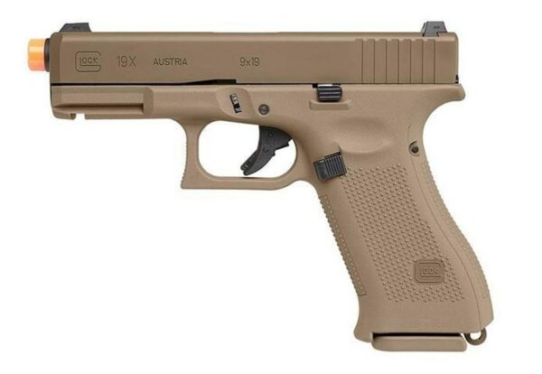 VFC Glock 19X Pistola Green Gas Blowback (Tan)